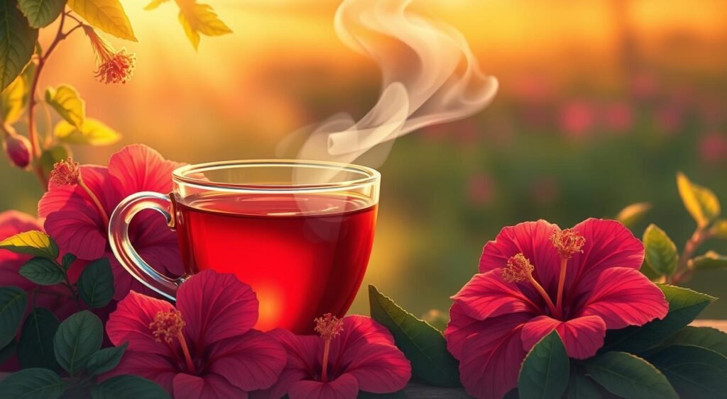 Benefícios do chá de hibisco para saúde